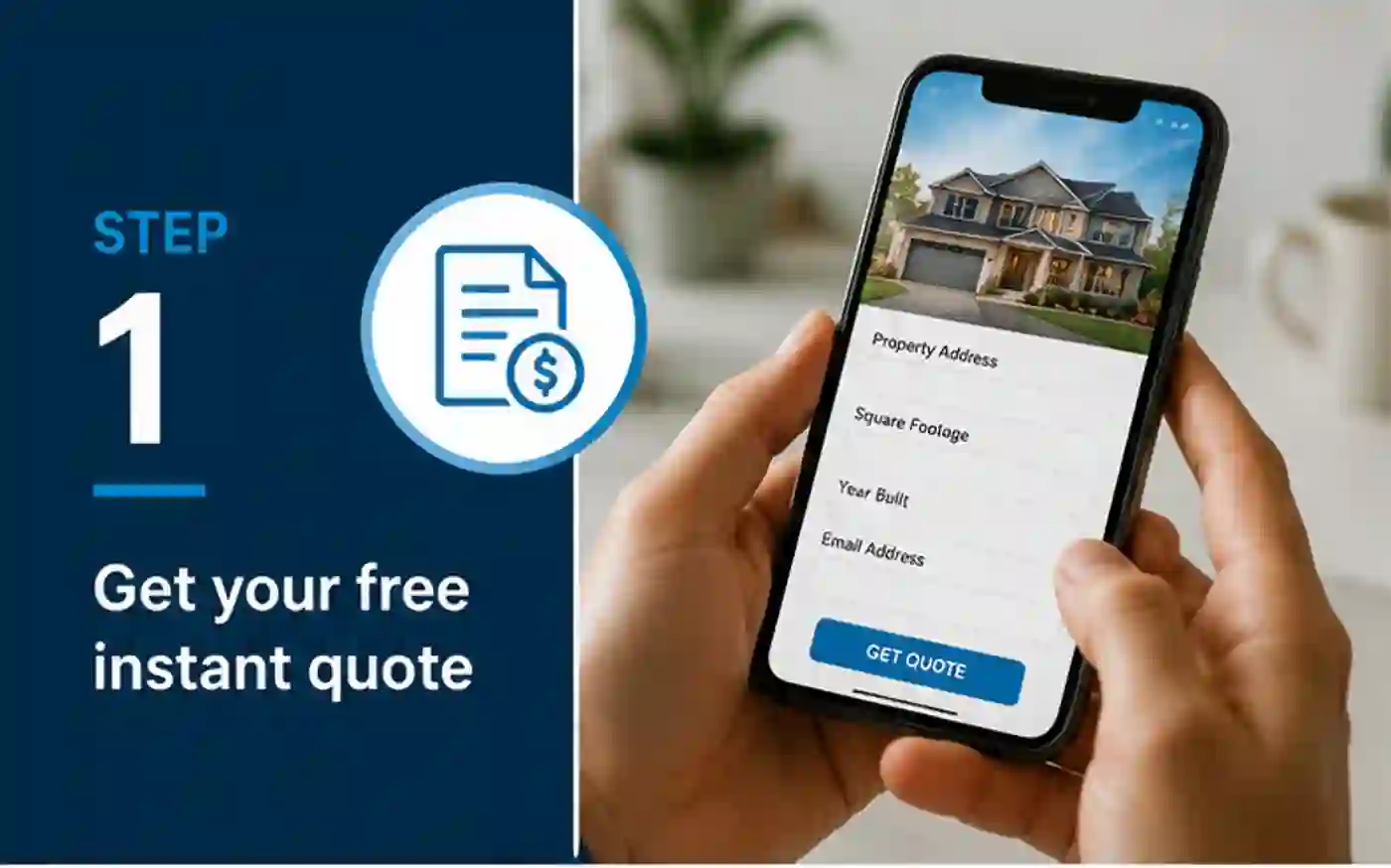 Step 1: Get your free instant quote — Bloomington MN home inspection