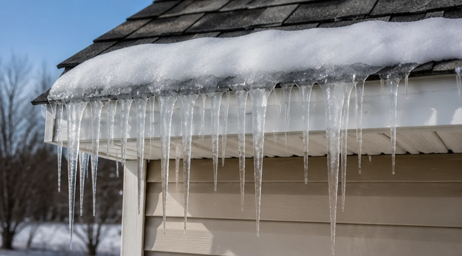 Ice Dams during a Bloomington MN home inspection