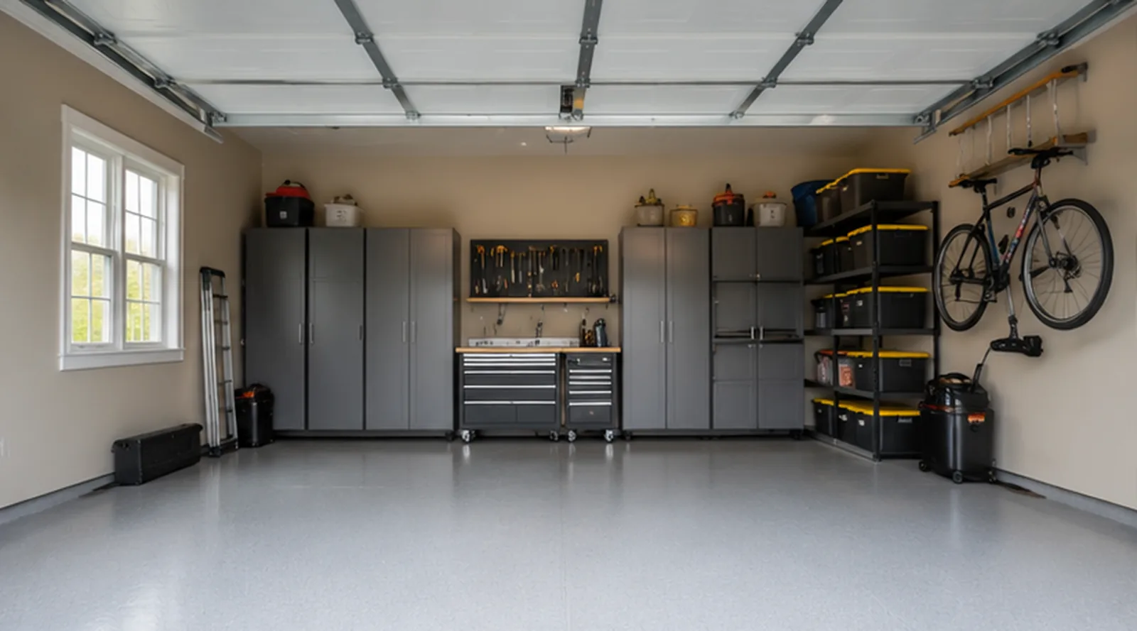Organized garage interior home inspection bloomington mn — Bloomington MN home inspection